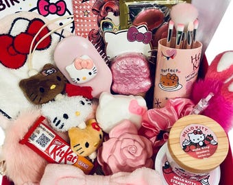 Caja de spa Kawaii Kitty: enorme set rosa de autocuidado, un bonito regalo de cumpleaños y vacaciones para niñas.