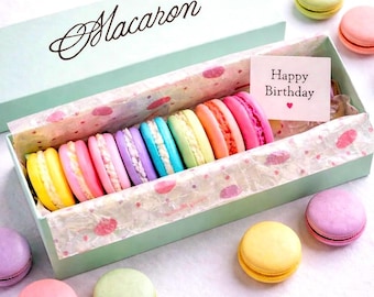 Handmade Macaron Cake Dessert Soap Set of 8 French Bakery Macaron Scented Perfect Gift for Mom Birthdays Party Favors