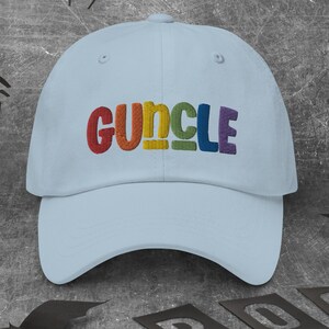 Guncle Hat for your favorite Gay Uncle Embroidered Baseball Cap for LGBTQ Uncle GUNCLE Hat Gay Uncle Christmas Gift Hat Uncle Pride Hat