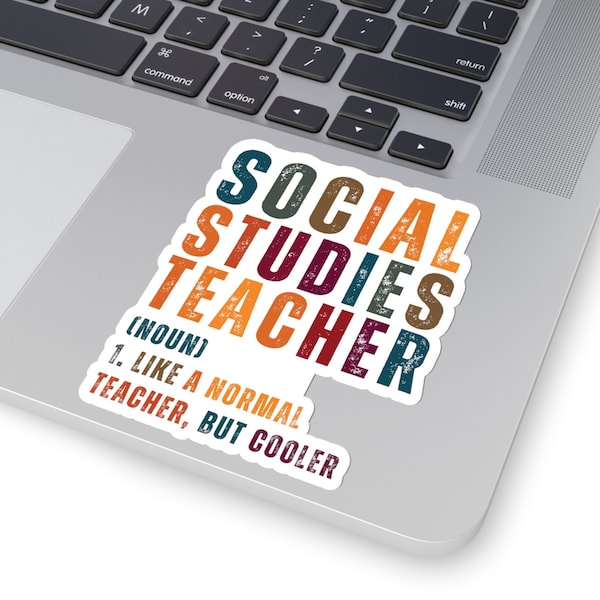 Social Studies Teacher Sticker Teacher Sticker Gift for Social Studies Teacher Appreciation Gift Christmas Teacher gift Kiss-Cut Sticker