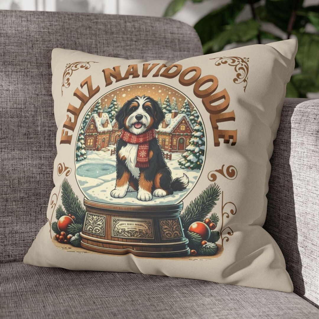 Bernedoodle Dogs Custom-Shaped Pillow main image 1