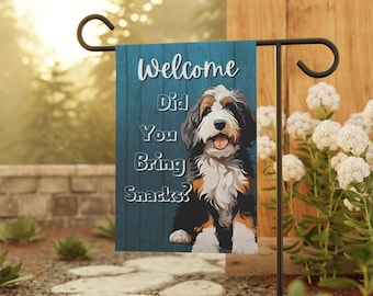 Niedliche Bernedoodle Hausfahne Bernedoodle Gartenbanner Willkommen Flagge Bernedoodle Geschenk Doodle Mom Geschenk & Hausbanner Bernedoodle Decor