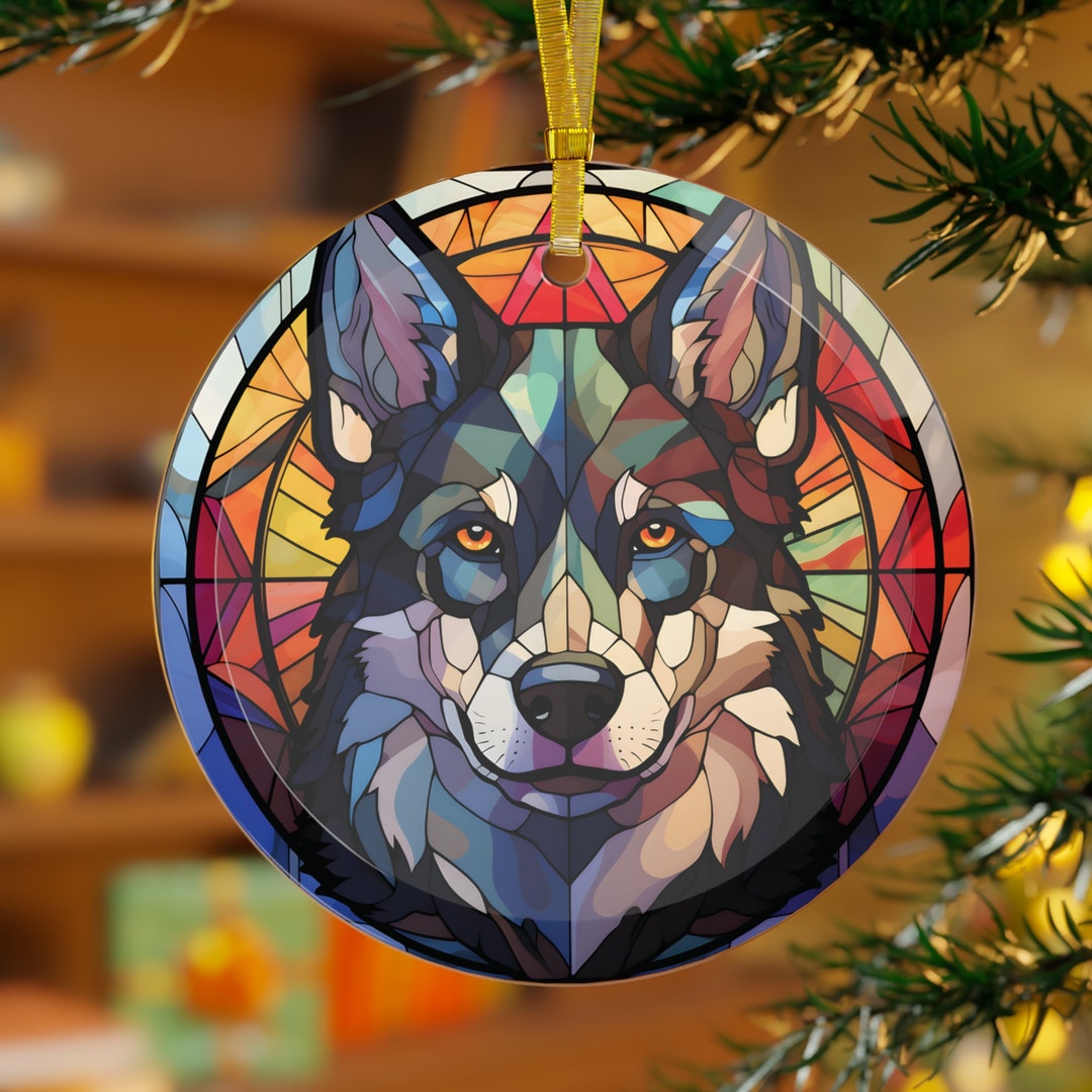 Husky Ornament Siberian Husky Christmas Tree Ornament Husky Gift for