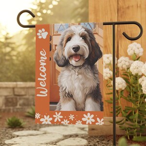 Bernedoodle Banner Bernedoodle Garden Flag Spring Garden Flag Bernedoodle Gift Doodle Mom Gift & House Banner Bernedoodle Decor