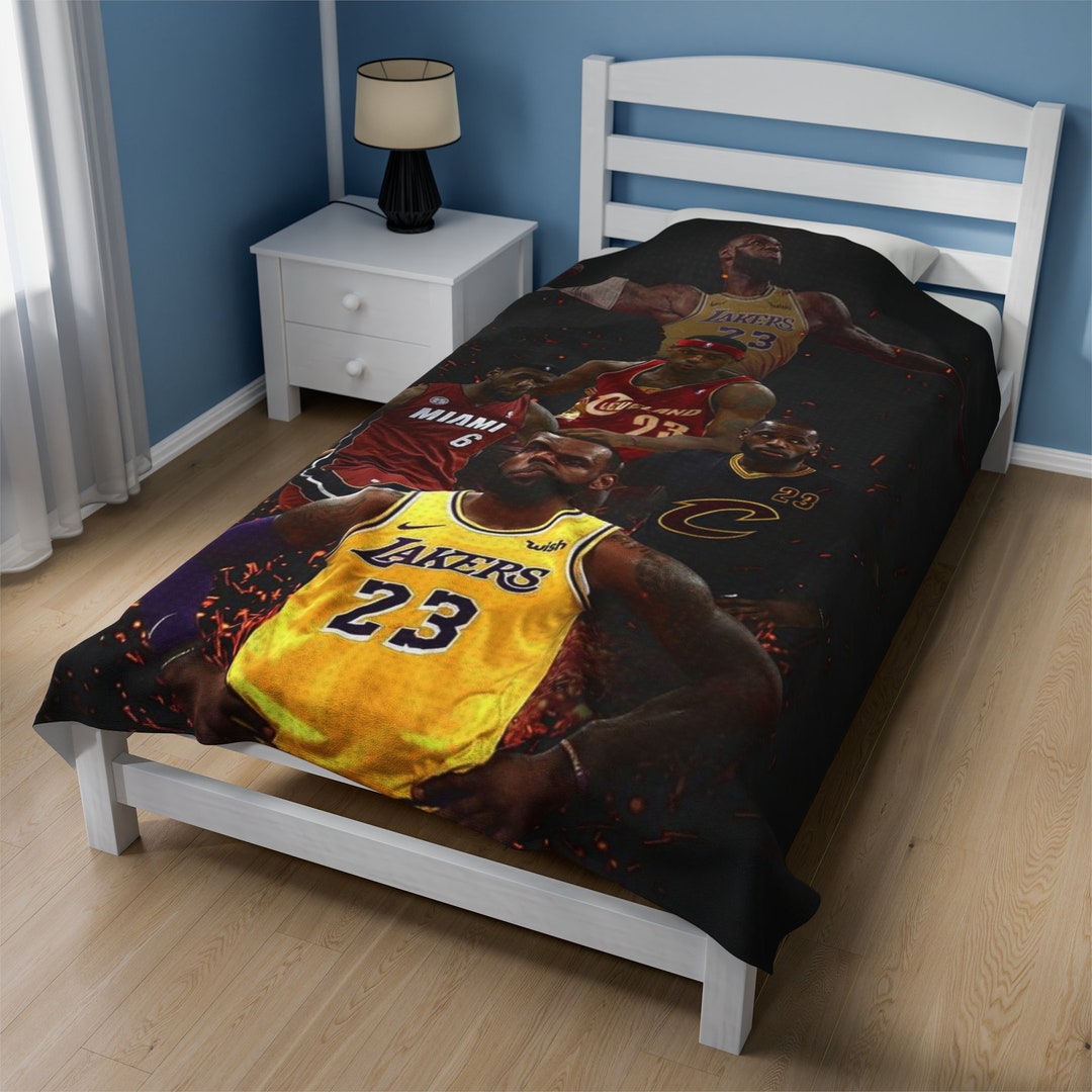 Lebron James Blanket, King James, Bron, Los Angeles Lakers, Miami Heat