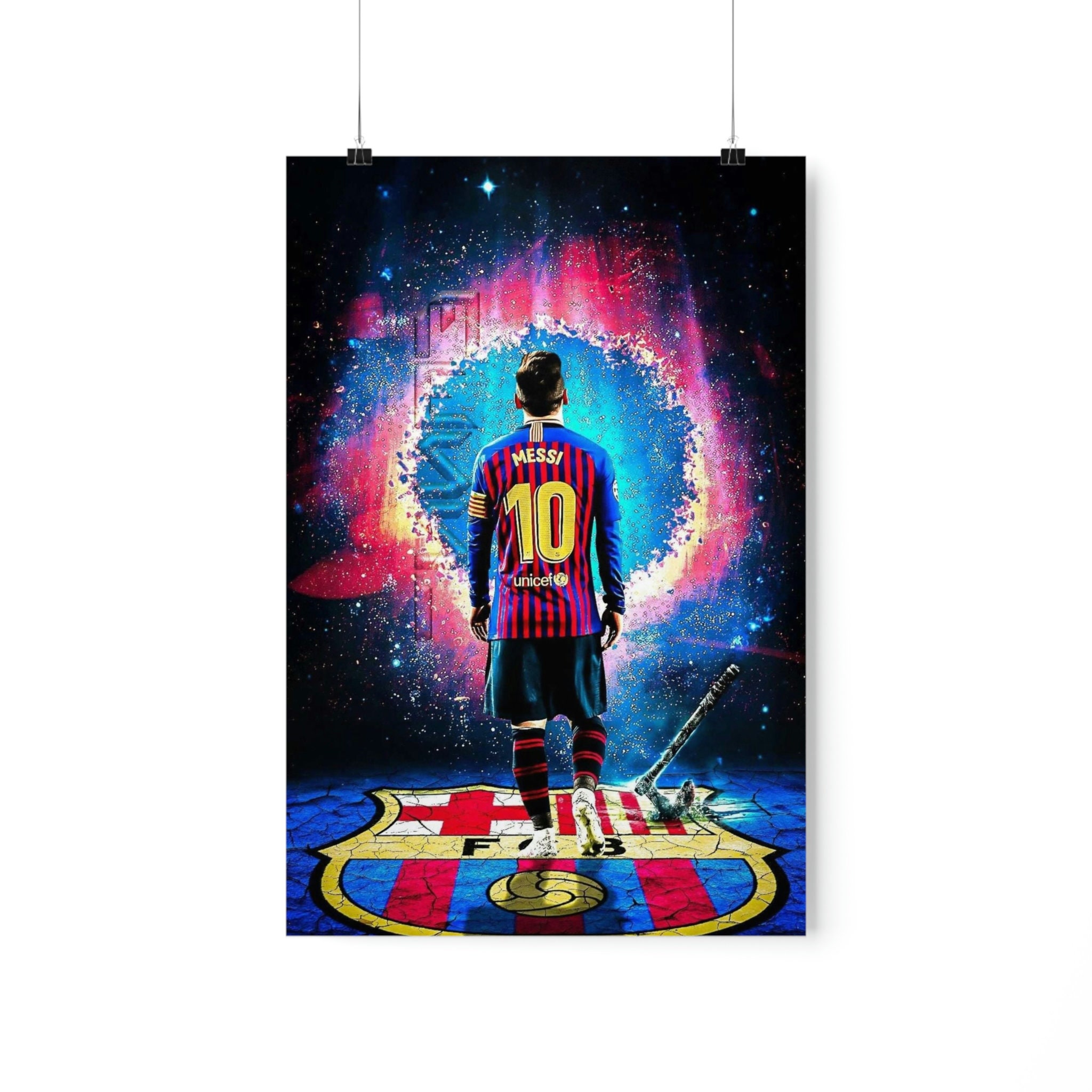 Lionel Messi Barcelona Poster, Messi Poster, Lionel Messi Poster for