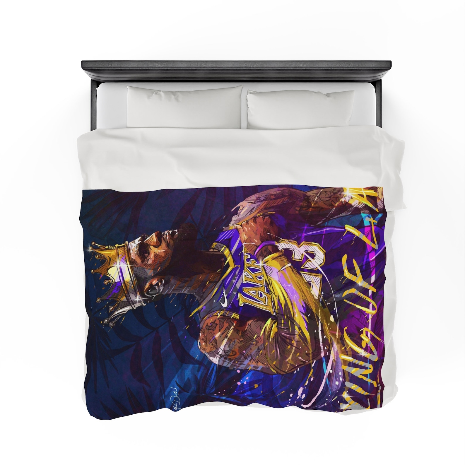 Lebron James Blanket King James King of LA Lakers Blanket Etsy