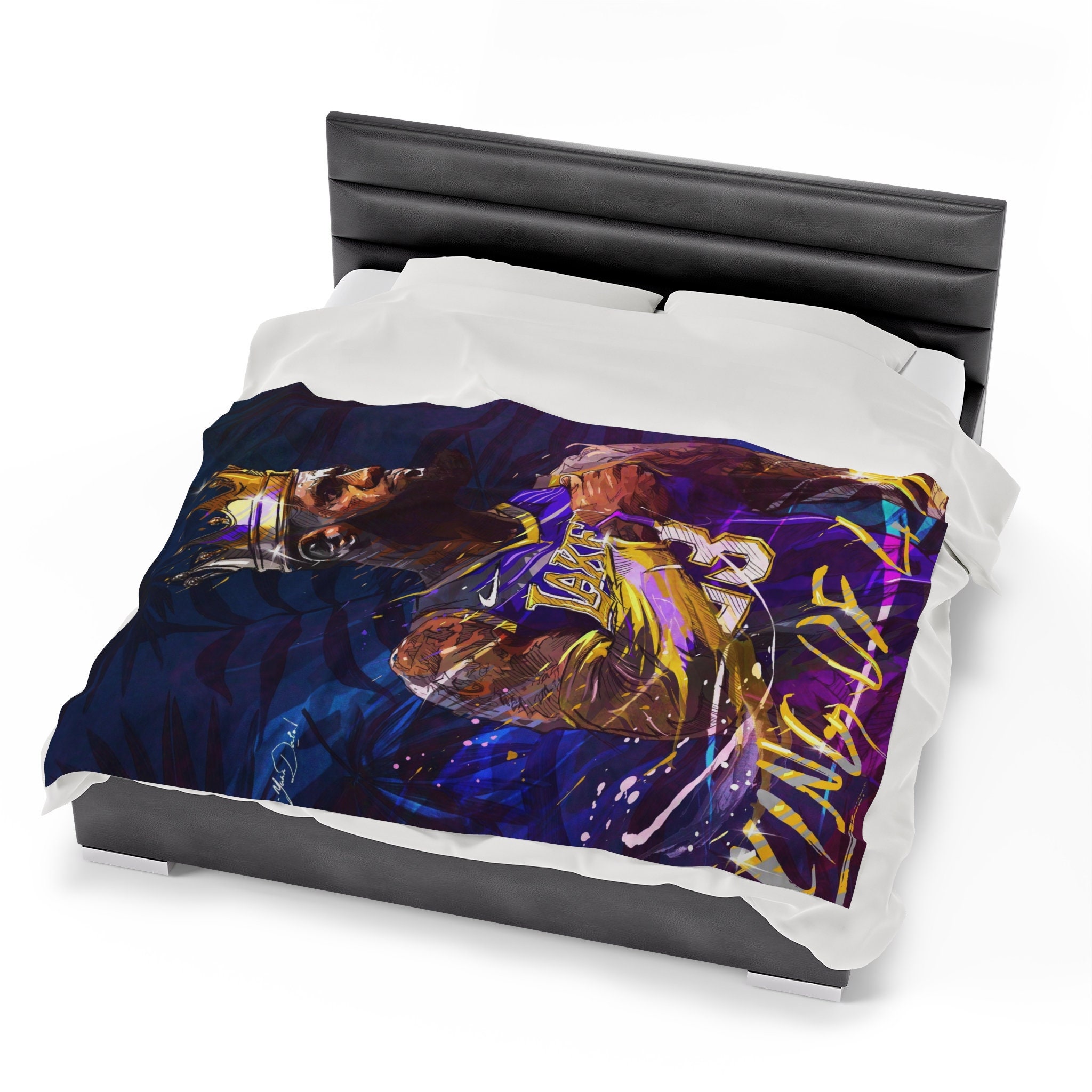 Lebron James Blanket King James King of LA Lakers Blanket Etsy
