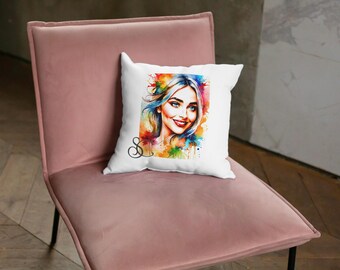 Sabrina Fan Cushion, Custom Printed Throw Pillow (40cm x 40cm)