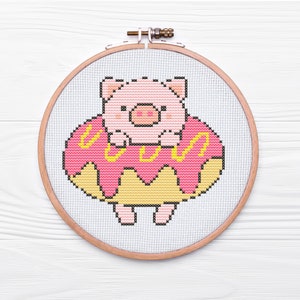 Funny pig cross stitch pattern pdf