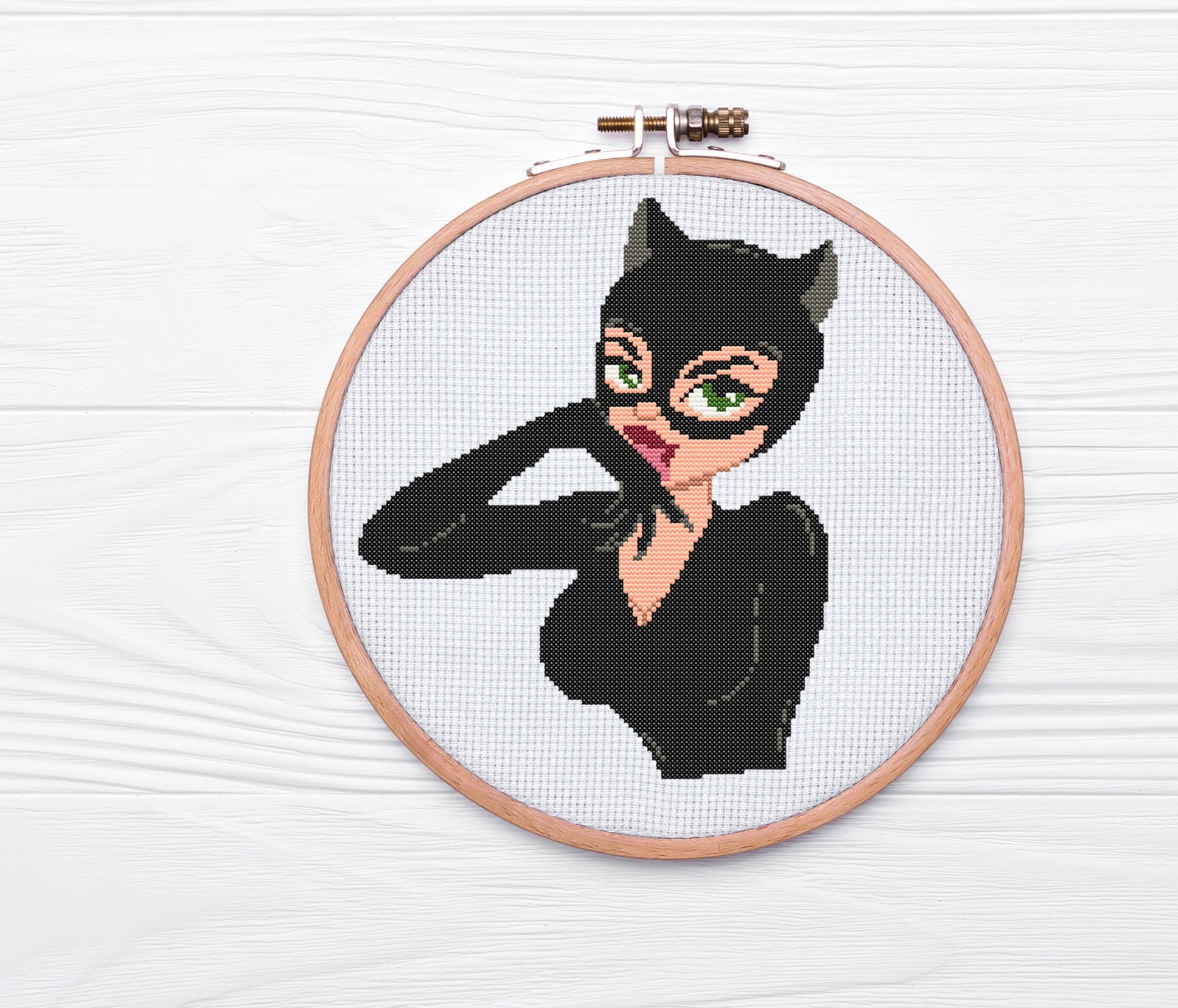 Catwoman Embroidery - Etsy