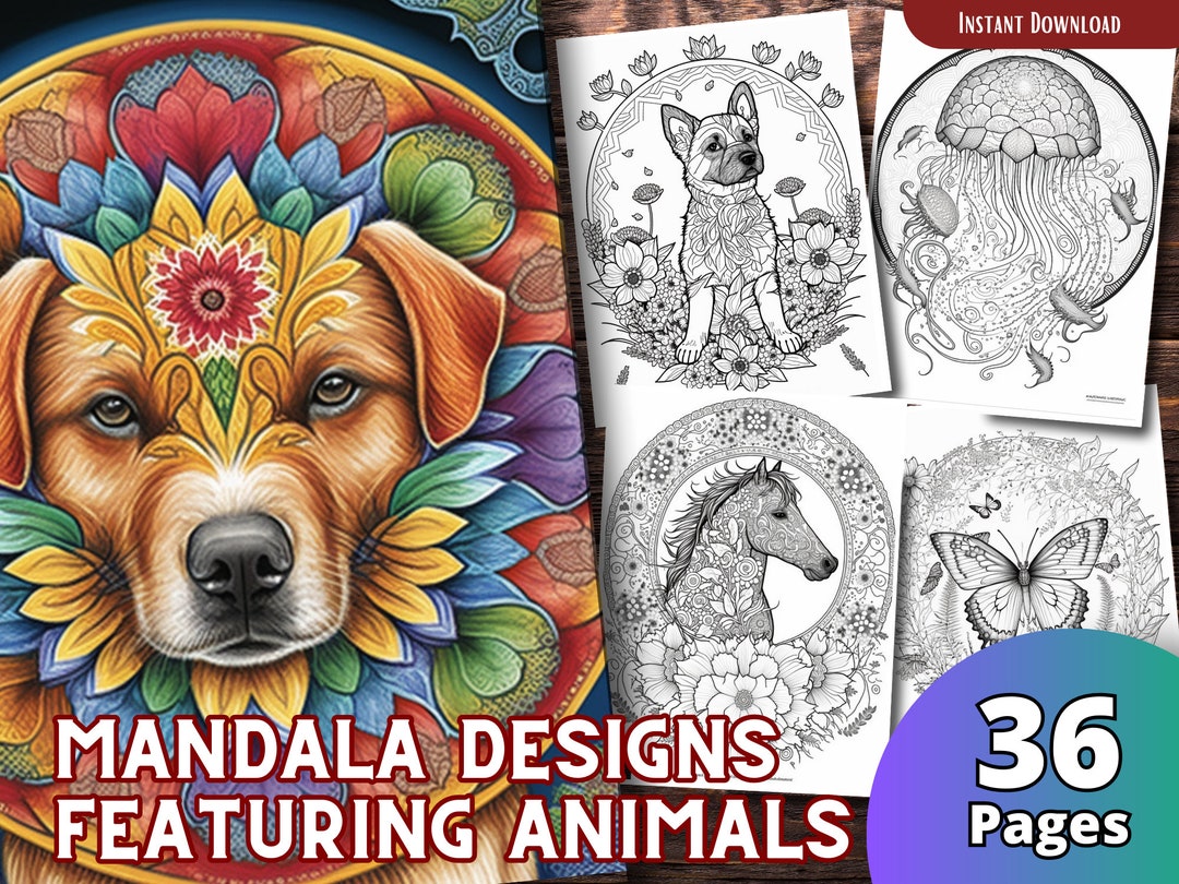 10 Mandala Animal Coloring Pages For Adults: Unleash Your Inner Artist and Find Serenity