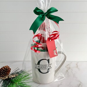 Unique Gifts for Men Who Have Everything, Personalized Monogram Coffee Mug for Men, Christmas Gifts for Him, Holiday Socks Stocking Stuffer
