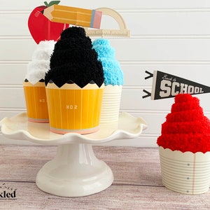 Teacher Appreciation Gift: Fuzzy Sock Cupcake - Fun and Cute Gift Idea, End of School Gift Idea, Fuzzy Socks for Teachers
