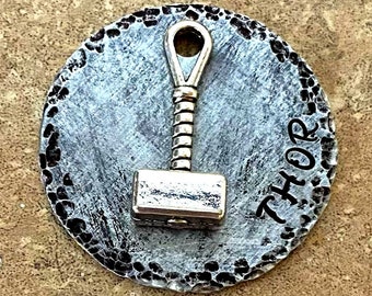 Mighty Hammer Dog Tag Hammer Pet ID Mythological Pet Names Pet ID Tag Dog Tag Tags for Cats Pet Gift Handmade Pet Swag Pet Bling Etsy