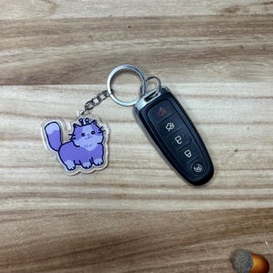 Acrylic Keychains, Cat Keychain, Alien Cat Keychain