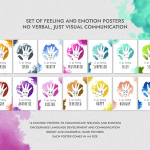Leren Flashcards Emotie Gevoel Poster Set voor kinderen Cadeau voor leraar Montessori Tool voor ontwikkeling Speelgoed School en thuisactiviteit