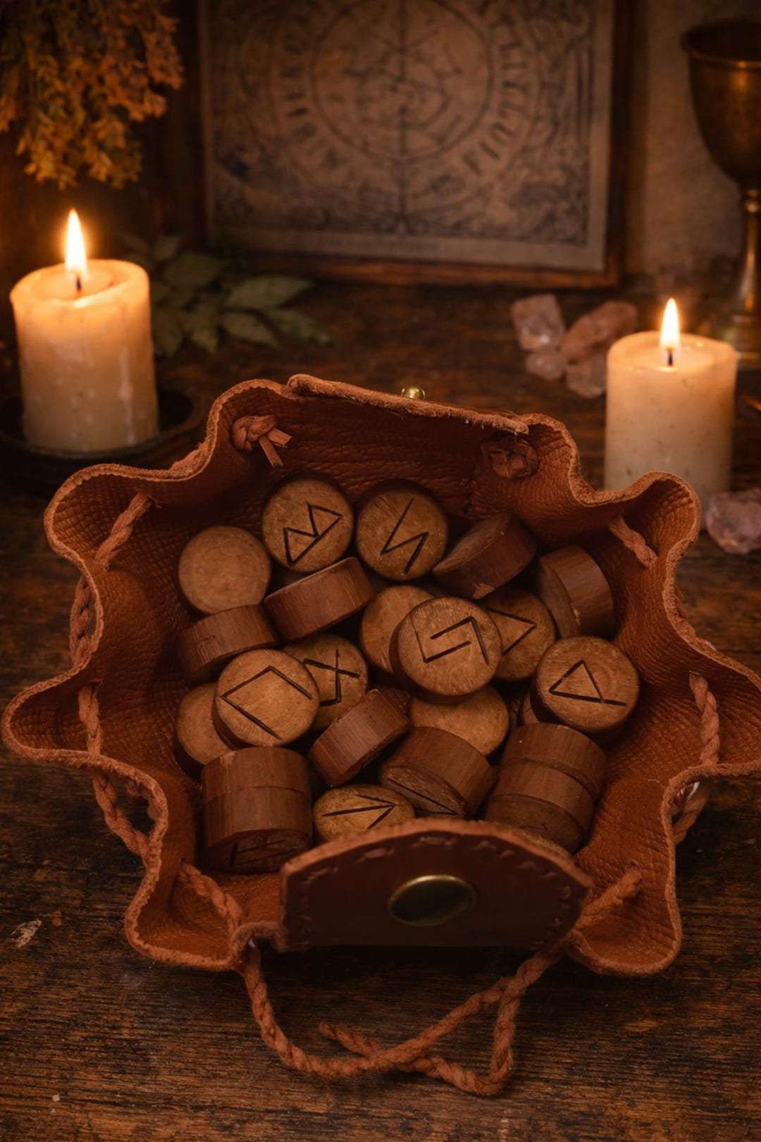 Handmade Runescape Runes Handmade Viking Rune Set – Elder Futhark Divination Runes – Wood Burned ...