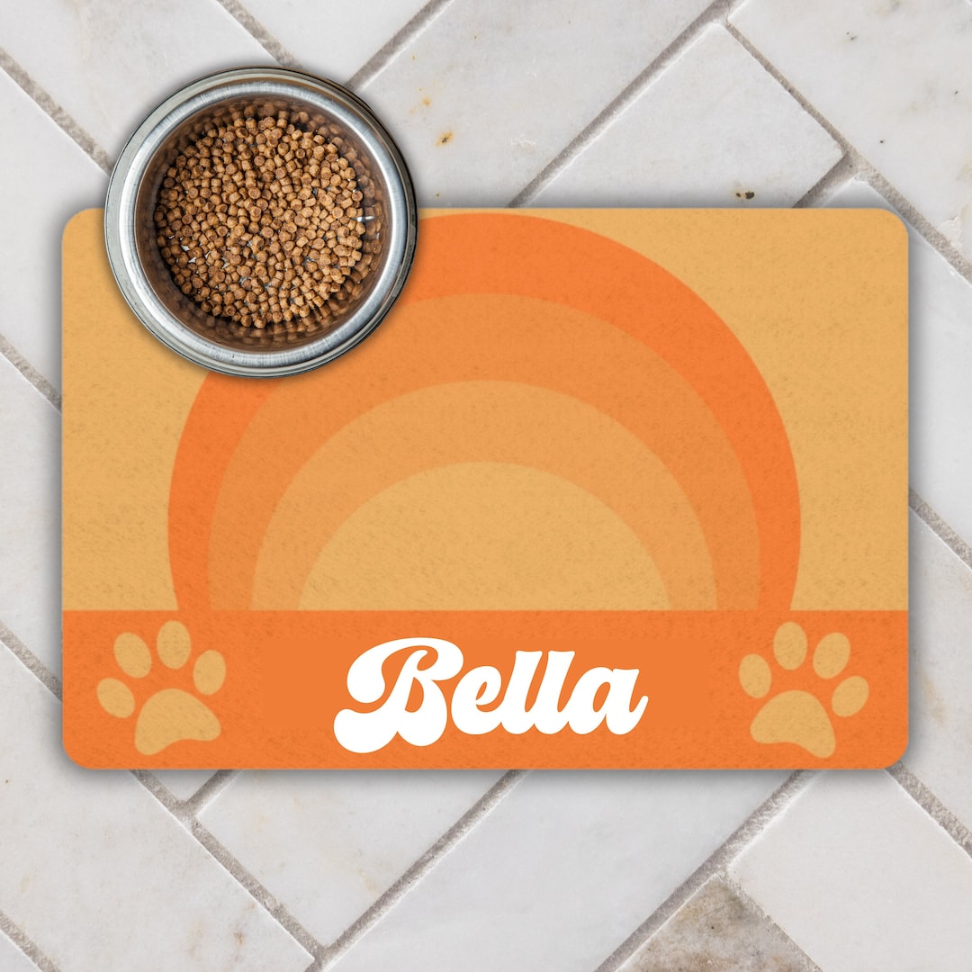 Retro Pet Food Mat Dog Food Mat Dog Placemat Pet Placemat Etsy