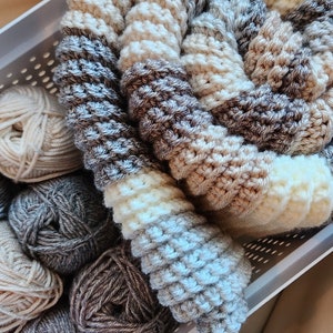 かぎ針編みパターン | ハニーミルクブランケット