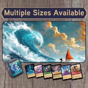 Tapis de jeu de l&#39;autre côté de la mer Lorcana, tapis de jeu TCG, tapis de bureau, tapis de bureau, cadeau idéal pour fan de jeux de table
