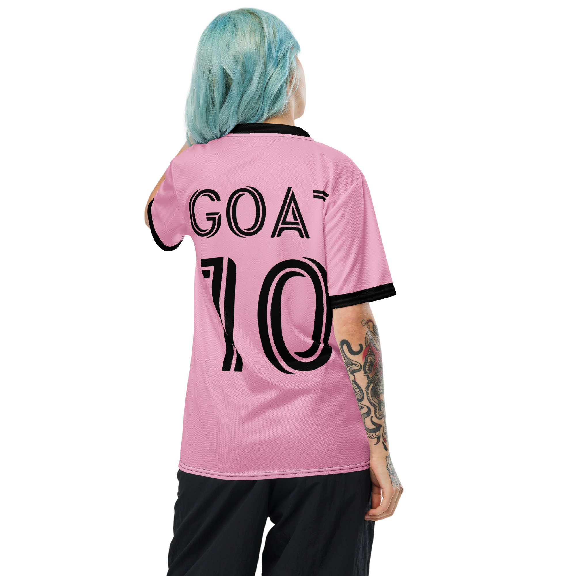 Custom Miami Jersey GOAT Kit Miami Pink Kit Messi MSL Kit 