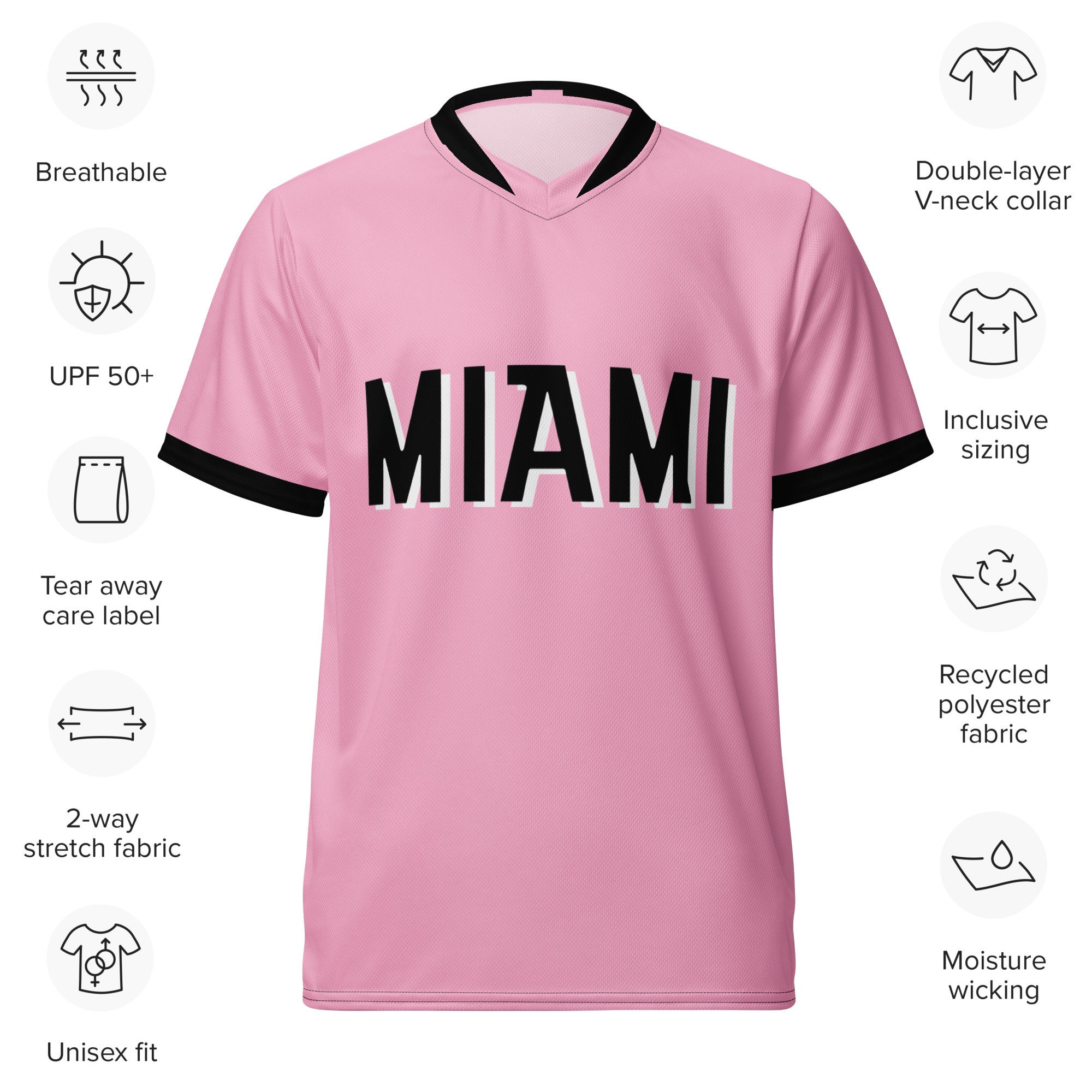 TheBananaShark Custom Miami Jersey, Goat Kit, Miami Pink Kit, Messi MSL Kit, Lionel Messi Jersey