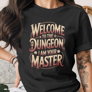Dungeons & Dragons Shirt, Willkommen im Dungeon ich bin dein Meister, lustiges DnD Tee, Dungeon Master Shirt, nerdiges RPG Sweatshirt,