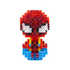 3D Perler Bead Iron Man 