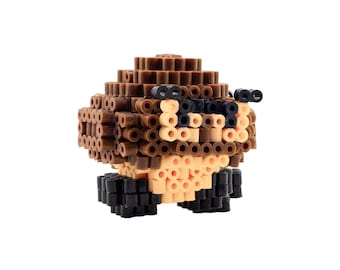 Figurine Goomba 3D Perler