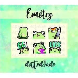 Cute Frog Twitch Emotes