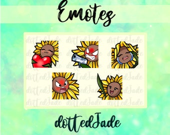 Süßes Sonnenblumen-Emote-Paket | Digitaler Download