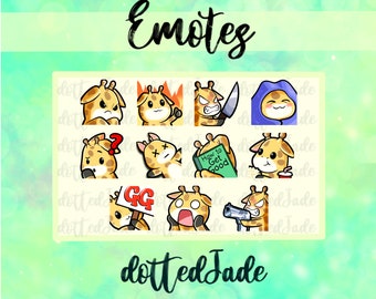 Cute Funny Giraffe Emotes