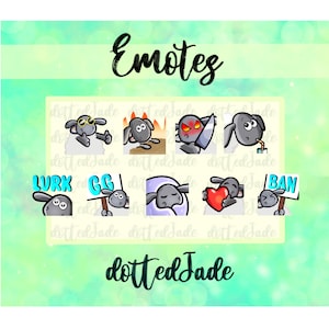 Cute Funny Shaun the Sheep Inspired Twitch Emotes