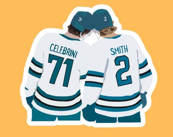 Macklin Celebrini Will Smith Haie Hockey Aufkleber: San Jose Fan Vinyl-Aufkleber Willmack