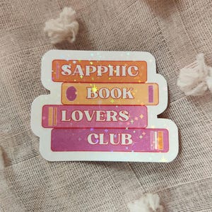 Sapphic Book Lovers Club Vinyl Sticker Decal
