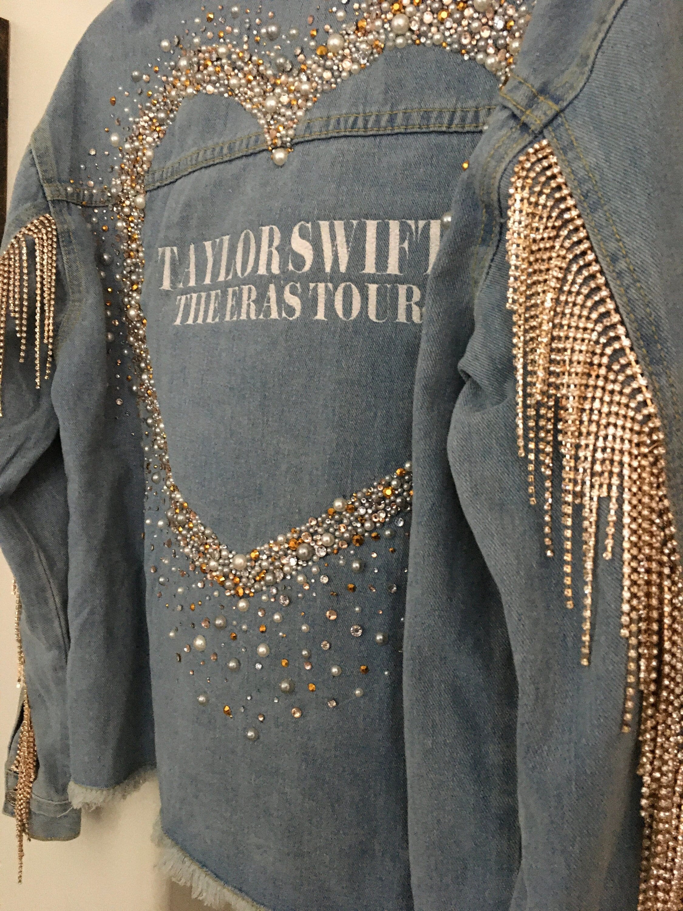 Taylor Swift Folklore Evermore the Eras Tour Denim Jacket Iron on