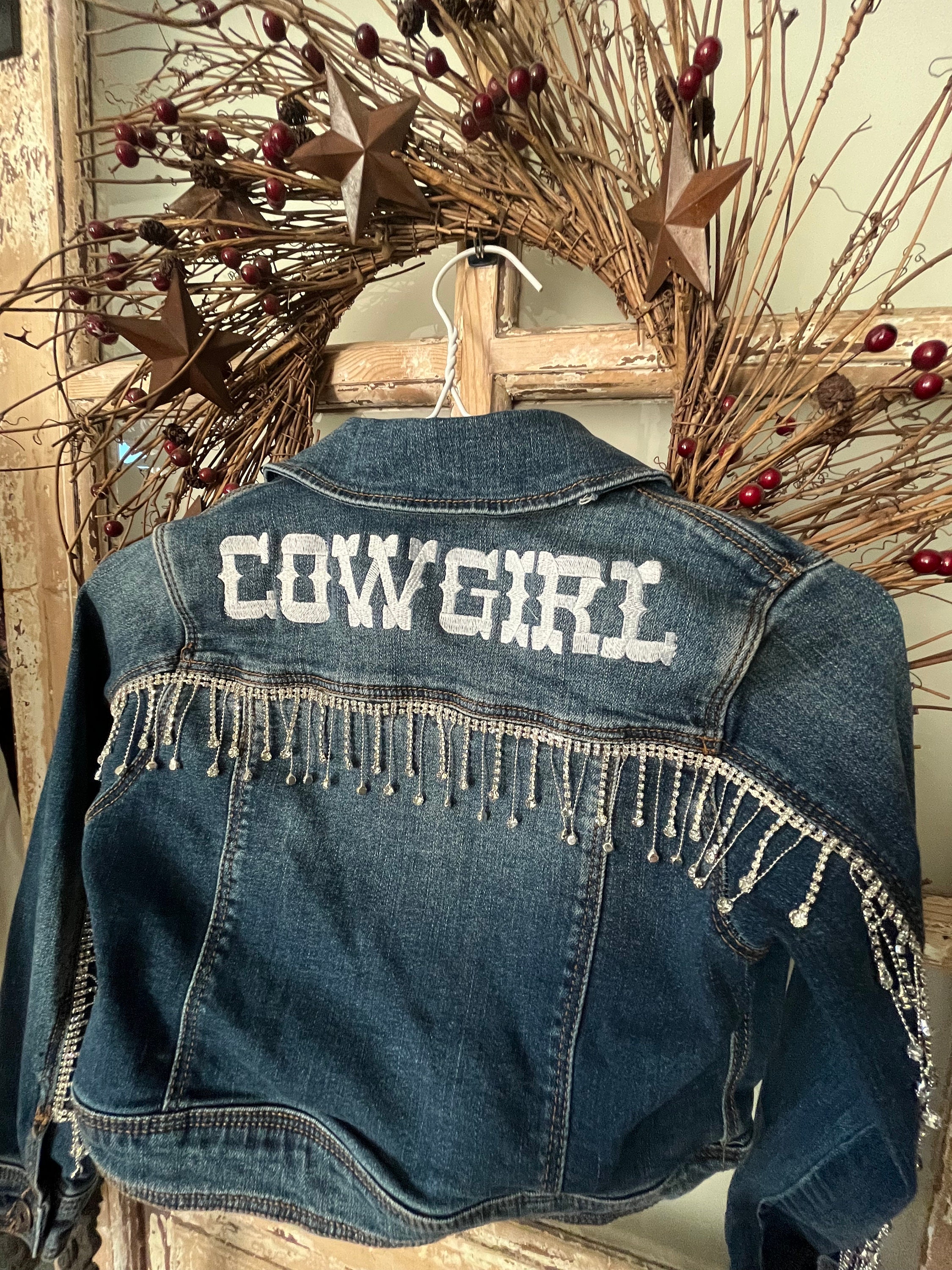 Cowgirl jean jacket best sale
