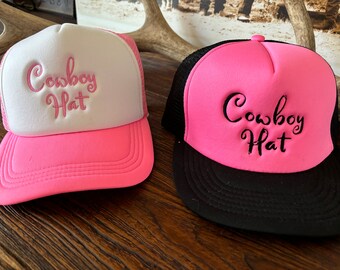Gorra de camionero de espuma con sombrero de vaquero