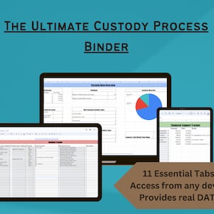 Digital Custody Process Organizer | Ultimate High-Conflict Custody Binder | Instant Download