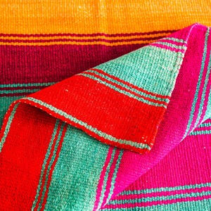 Peruvian Frazada / Peruvian Rug / Peruvian Boho Rug /Peruvian Throw Blanket