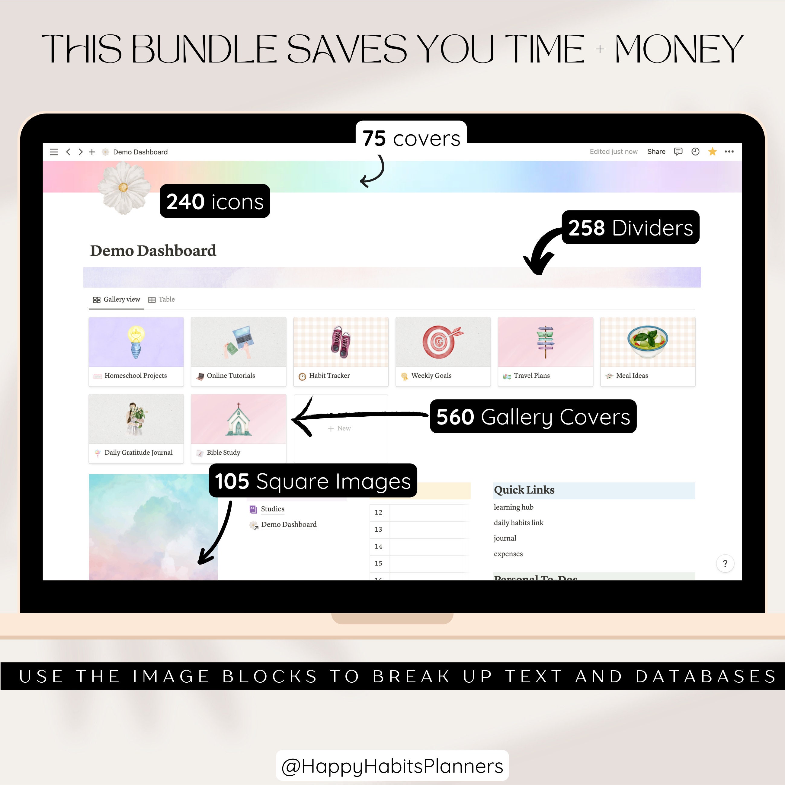 Notion Graphcs Watercolor Notion Customization Bundle | Notion Icons, Notion Covers ...