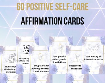 Affirmation Cards |  Positive Quote | Self Love Cards | Positive Affirmation | Printable Cards | Digital Download | Encouragement Cards