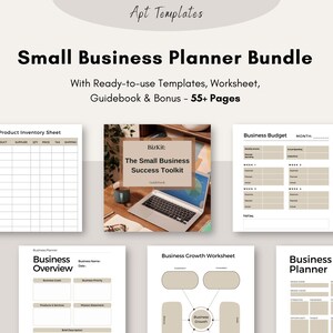 Small Business Plan Template, Business Planner Proposal, Start Up Workbook, Business Plan Analysis, Canva, Word, Side Hustle, EDITABLE Plan
