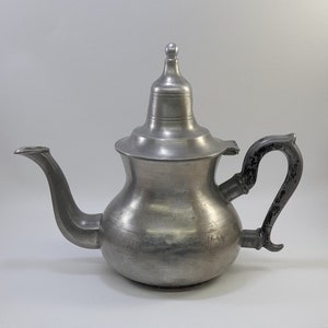 Antique Moroccan Silver Teapot in Home Decor