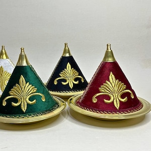 Handgemachte marokkanische Messing Tagine Schalen 4er Set | Dekorative Teeschalen