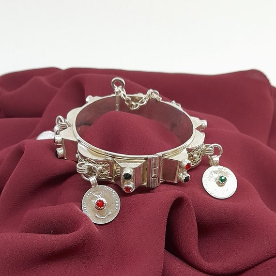 Buy Bijoux Berbère Tribal Bracelet Carved Jewelry Ethnic Jewelry 