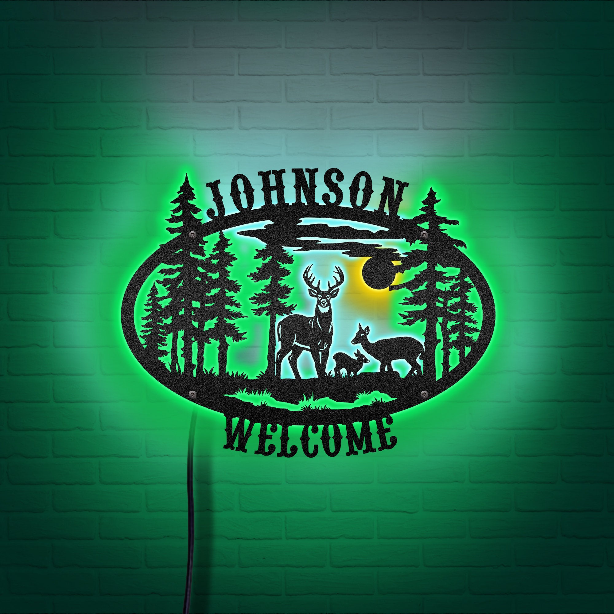 Custom Metal Wall Art Sign With LED Neon Light Name Sign Etsy