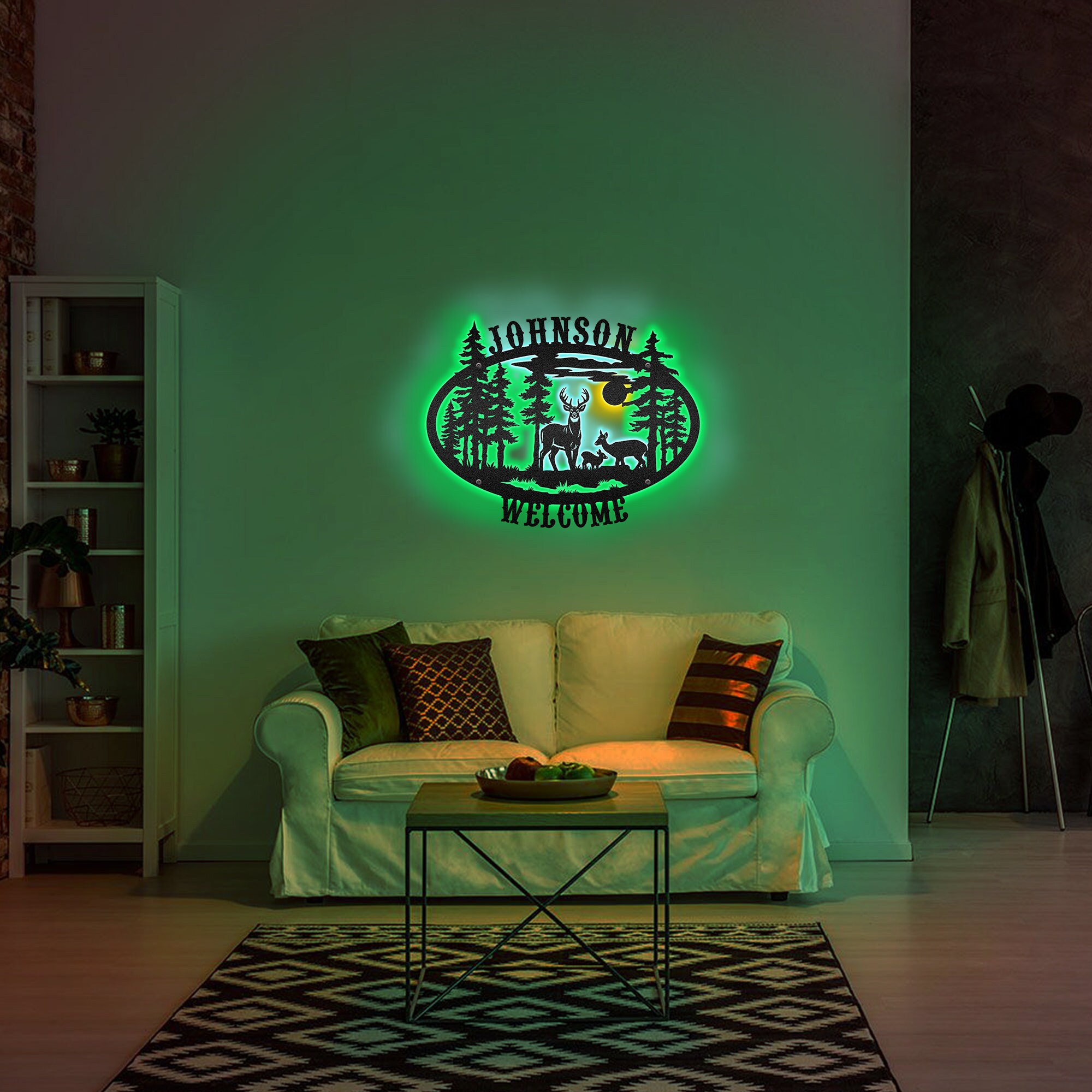 Custom Metal Wall Art Sign With LED Neon Light Name Sign Etsy