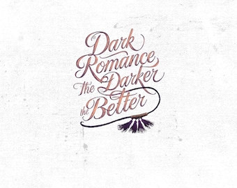 Dark Romance The Darker The Better Clipart, Digital Stickers, Gothic Printable Art, Dark Romance Clipart for Kindle Stickers
